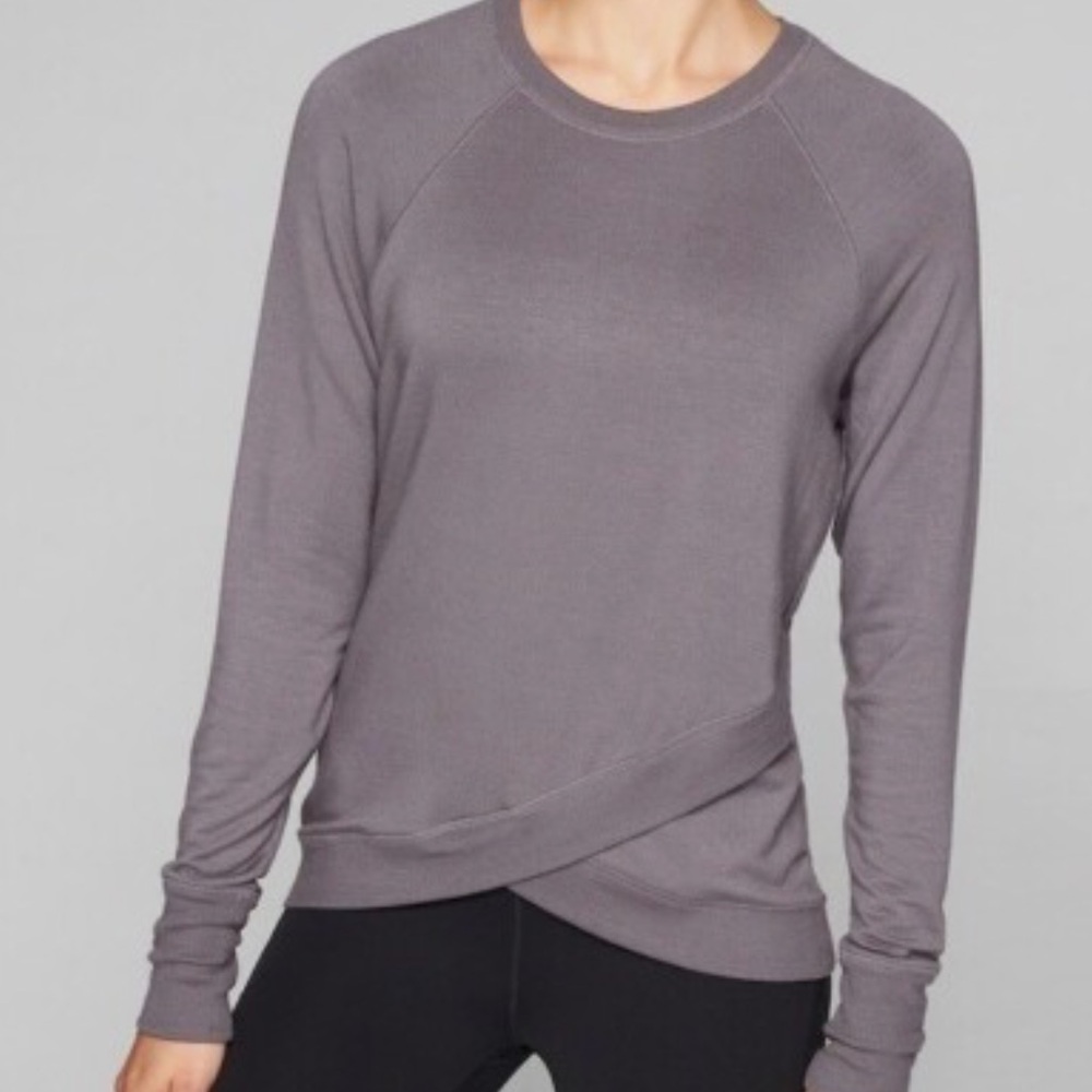 Athleta Serenity Sweater/ Sweatshirt, Grey | Size Medium